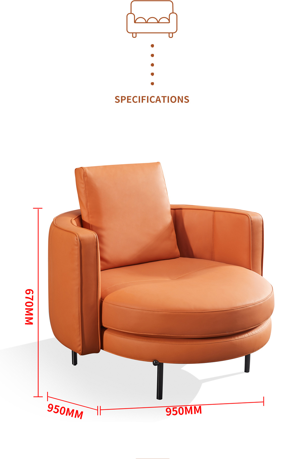 Nordic Lazy Chair Living Room Single Sofa