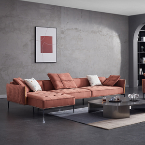 Nordic Design Living Room Fabric Sectional Divan Sofa