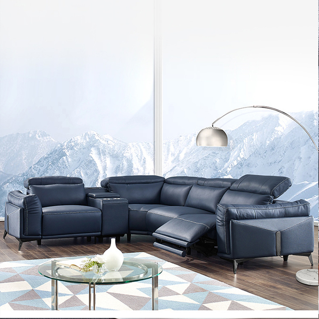 China Luxury Smart Home High Back Sectional Recliner Sofa manufacturers