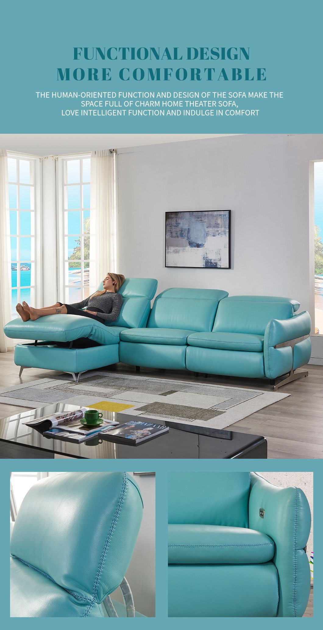 MultiFunctional Sofa Living Room Sofa Furniture Functional Sofa