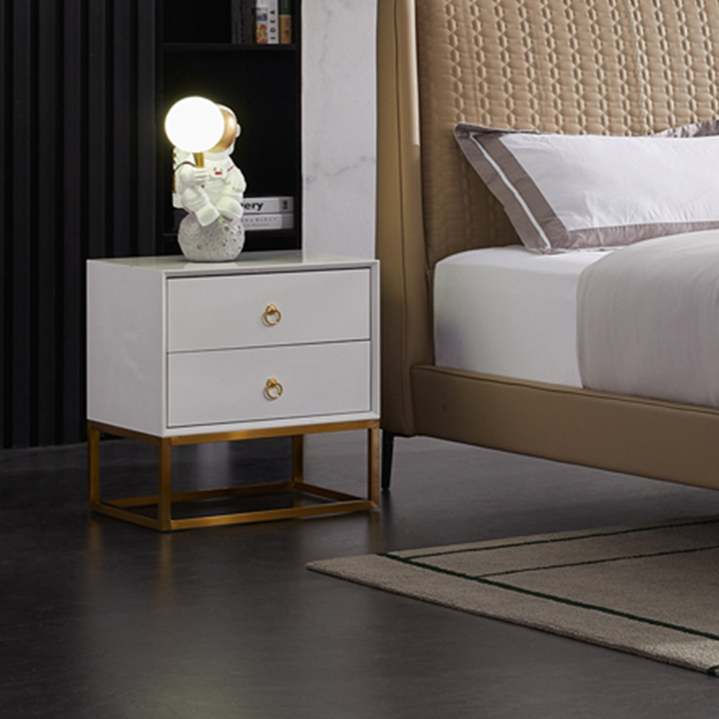 Bedroom Small Modern MDF Bedside Table Nightstand