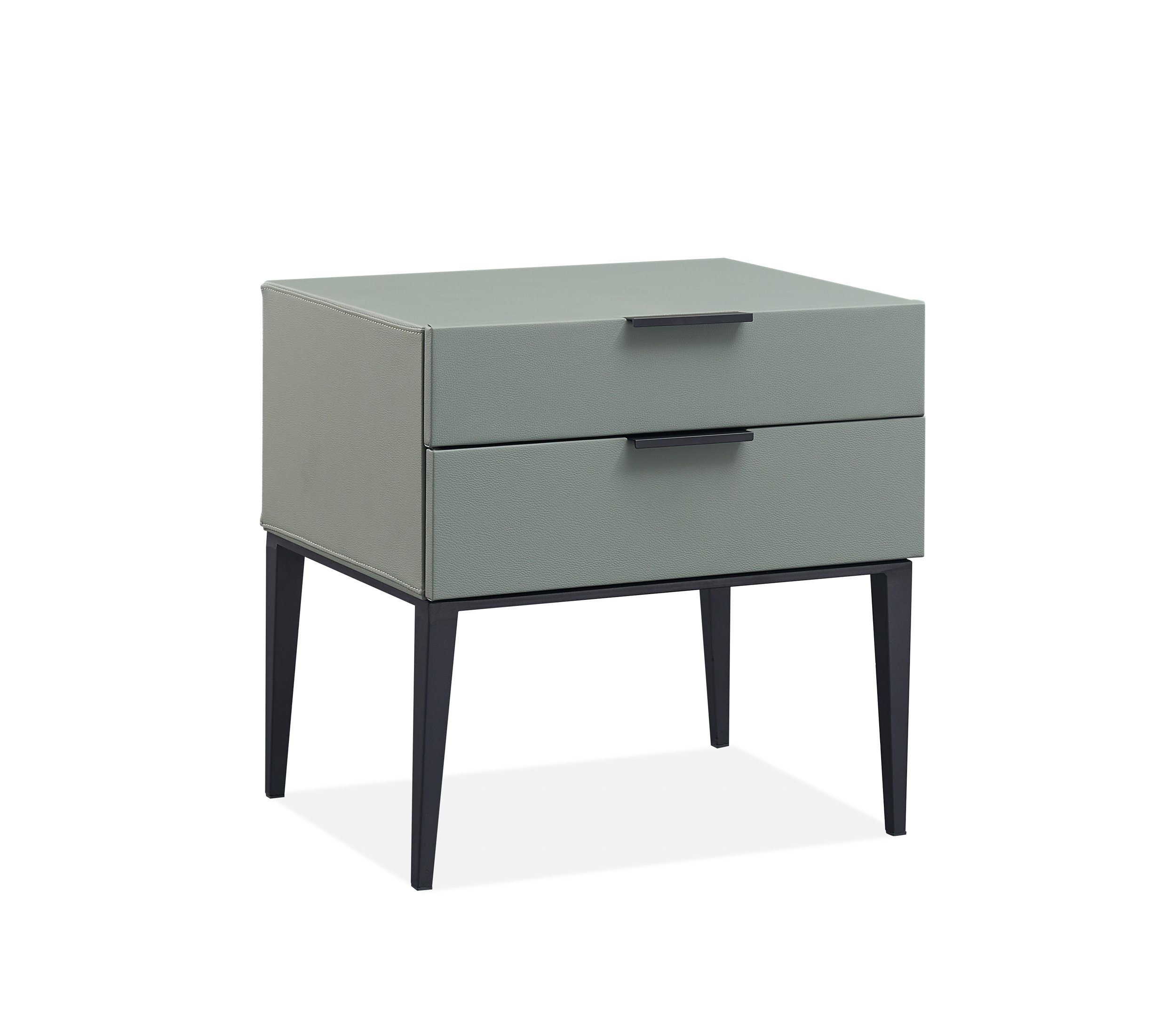 Modern Bedroom Cabinet Stand Leather Night Stand