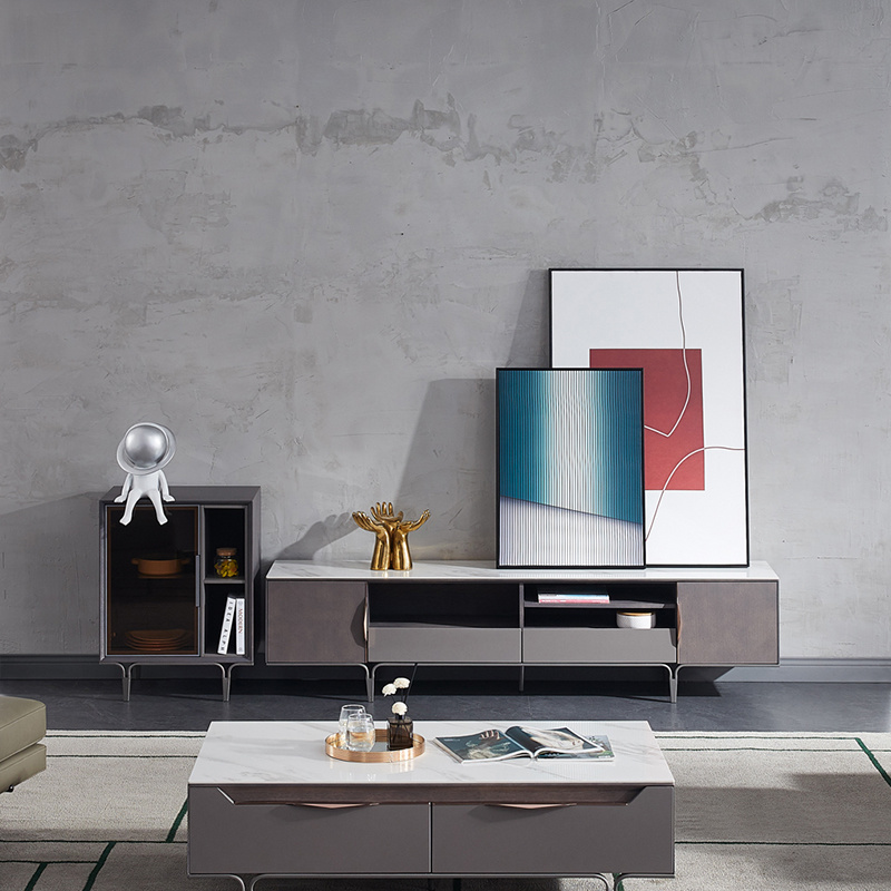 Luxury European Modern Living Room TV Stand Cabinet
