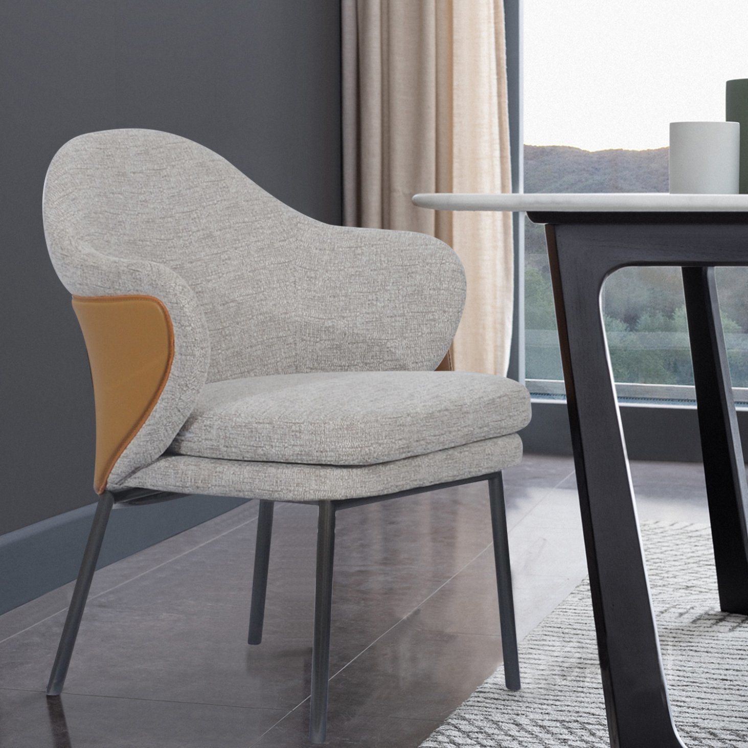 Minotti angie dining chair hot sale