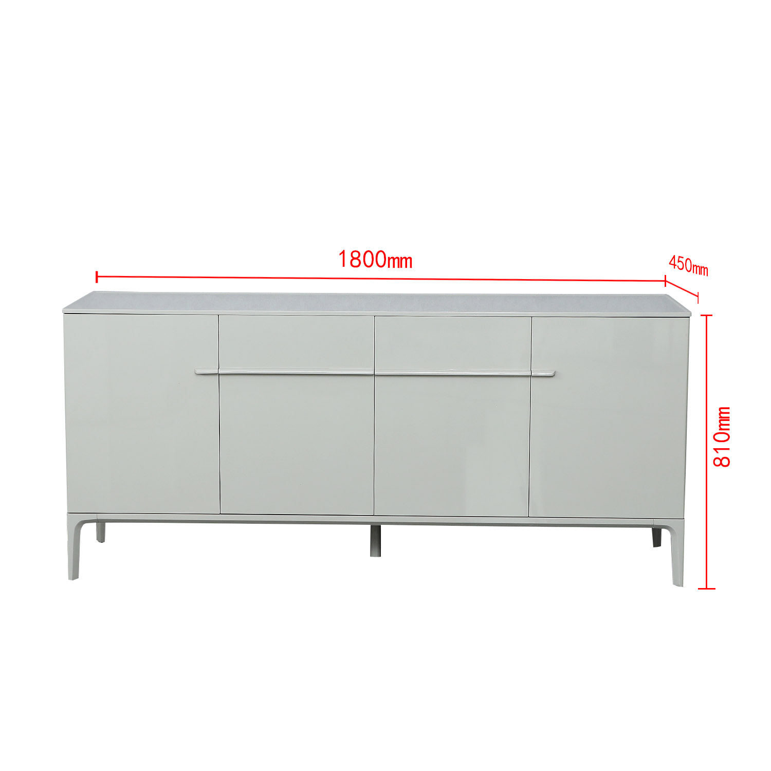Newest Design Dining Room Furniture Wood White Storage Side Board Cabinet
