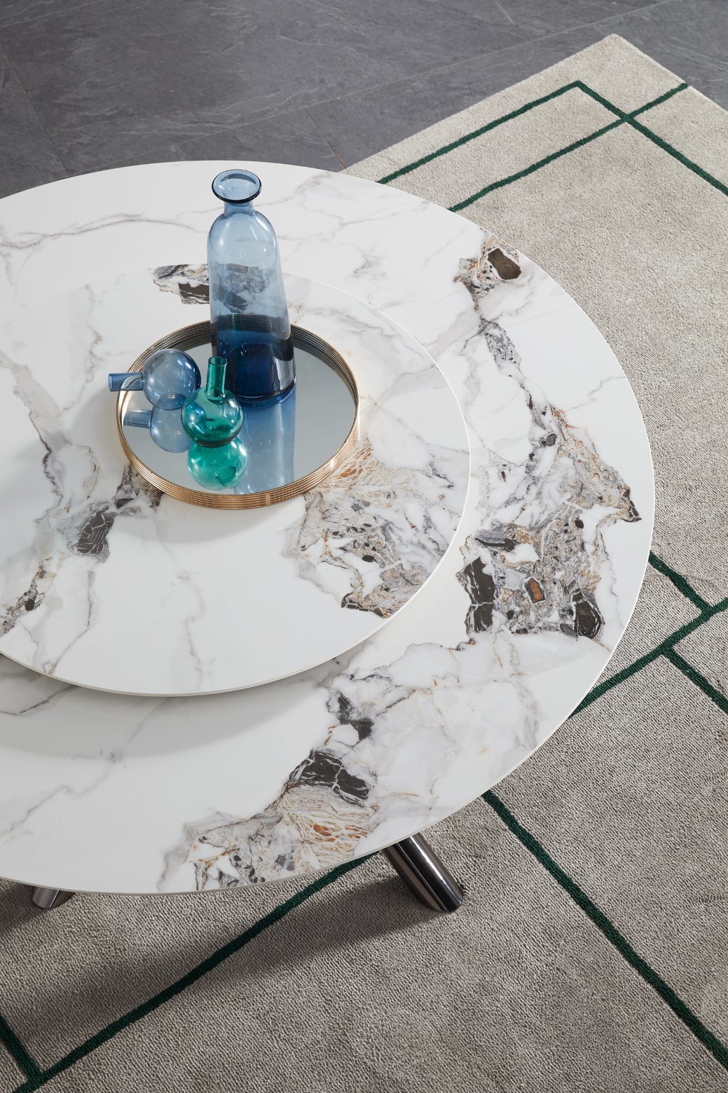 Modern Wooden Marble Dining Table