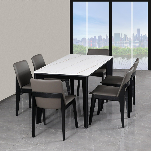 China Marble Dining Table Home Hotel Restaurant Dining Table