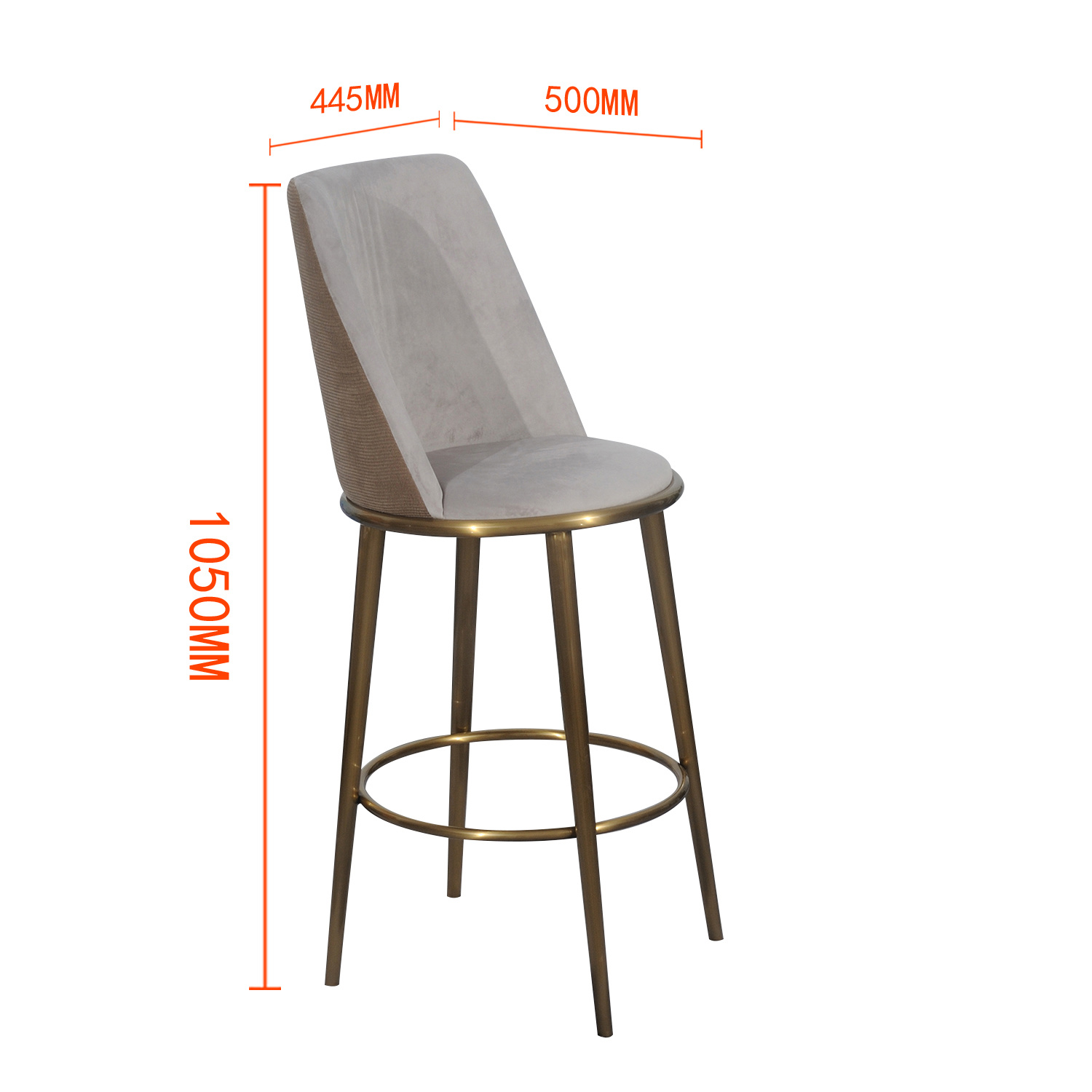 Stainless Steel Home Hotel Club Bar Stool